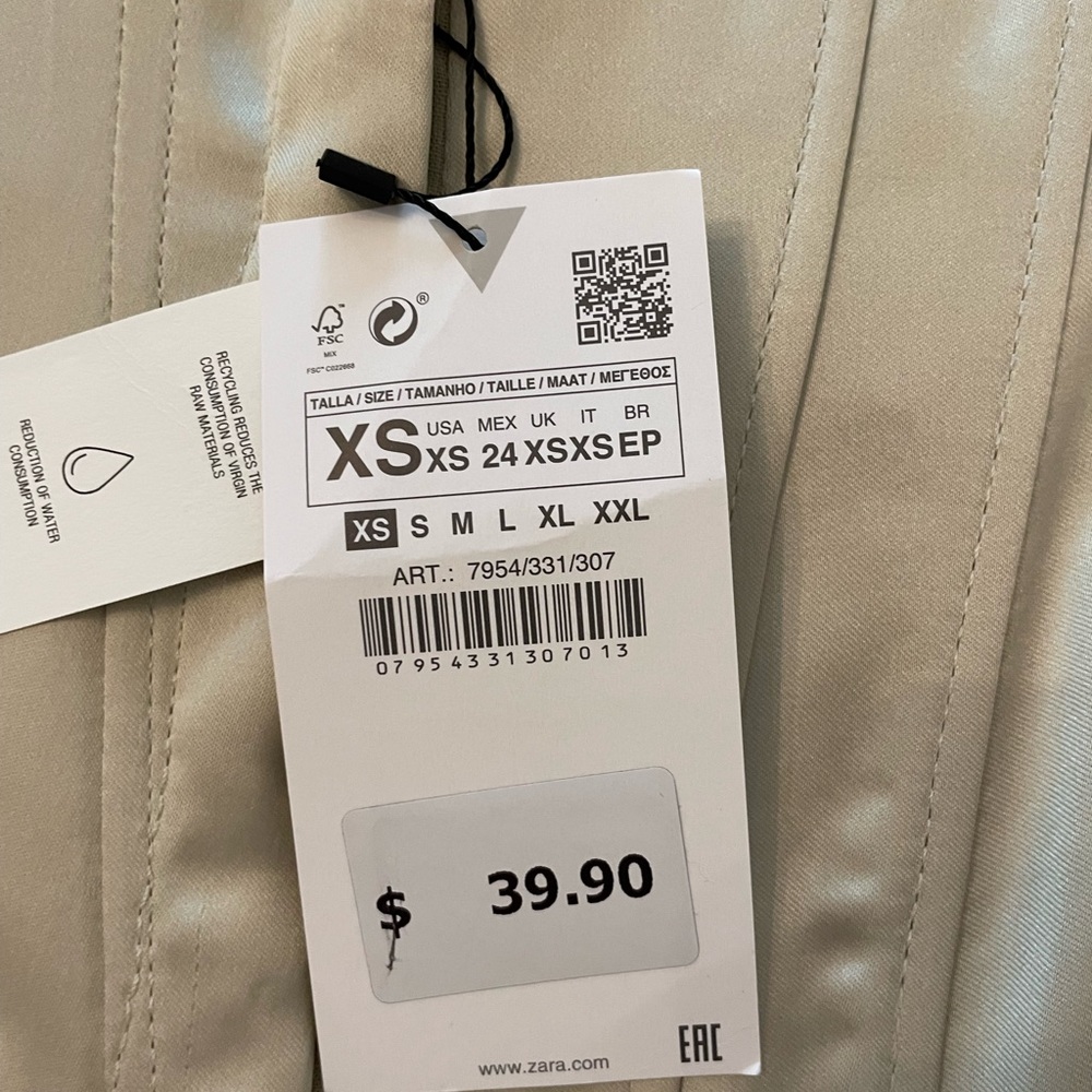 NWT ZARA Corset Strapless - Picture 2 of 3